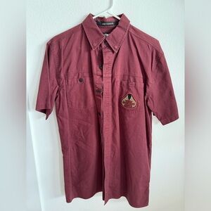 Harley Davidson embroidered button down shirt